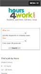 Mobile Screenshot of hours4work.com